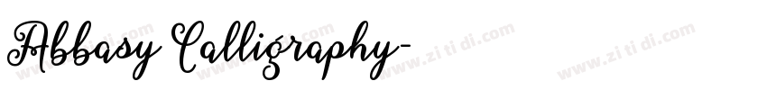 Abbasy Calligraphy字体转换